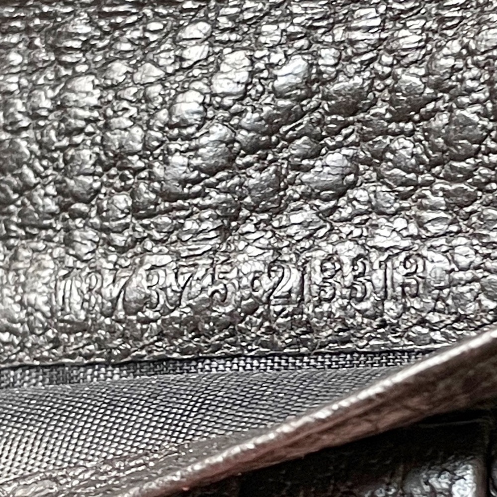 Gucci brown black pebbled leather horsebit long wallet - Picture 12 of 13